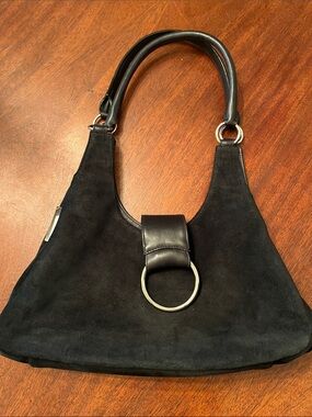 Wisteria holster handbag black suede new with tag and keys